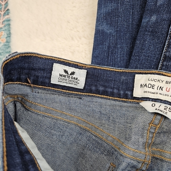 Lucky Brand Ankle Brooke Skinny Denim Jeans 0/25 - Picture 8 of 9